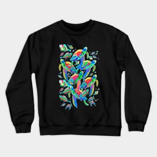 Colourful Sea Turtle Ocean Crewneck Sweatshirt